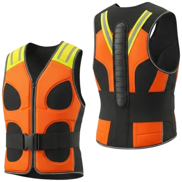 The Hybrid Vest V5, front and back